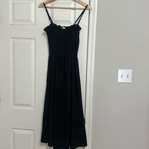 H&M midi dress black small